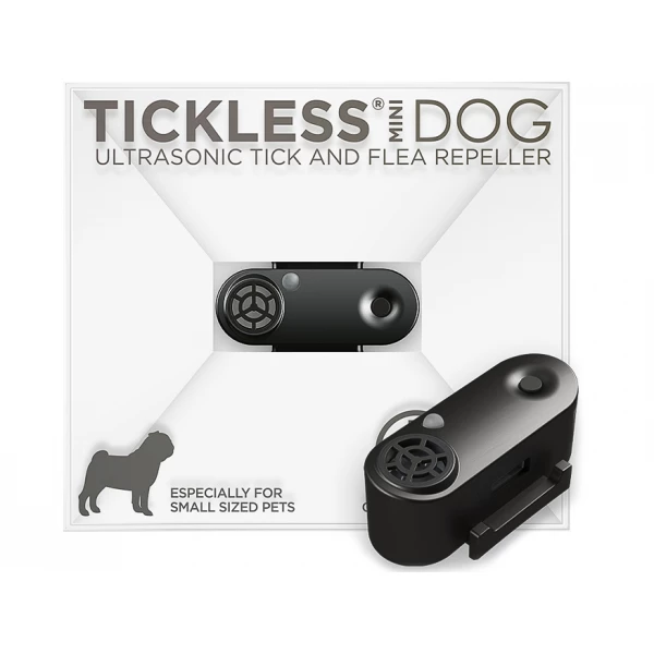 Tickless Mini urządzenie ultradźwiękowe na kleszcze i pchły dla psów czarny