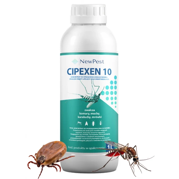 CIPEXEN 10 (CIPEX) 1L. Oprysk na komary, muchy, karaluchy.