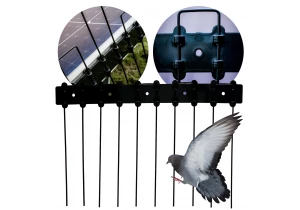 Kolce przeciw ptakom na fotowoltaike, zabezpieczające baterie słoneczne