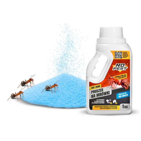Najlepszy proszek na mrówki NO PEST 4 Ants granulat 1 KG. Środek na mrówki w domu, ogrodzie
