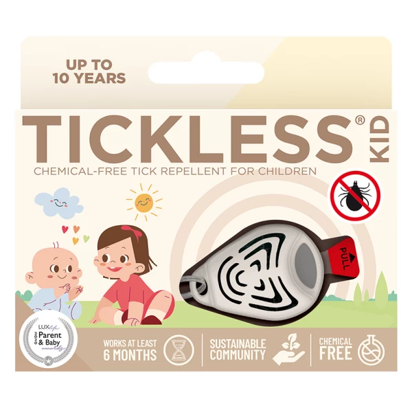 Urządzenie ultradźwiękowe na kleszcze Tickless Kid beżowy