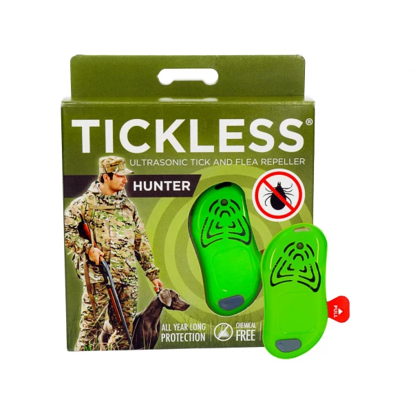 Urządzenie ultradźwiękowe na kleszcze Tickless Hunter dla myśliwych zielony.