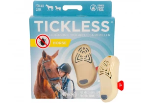 Urządzenie ultradźwiękowe na kleszcze i pchły dla koni Tickless Horse beżowy.