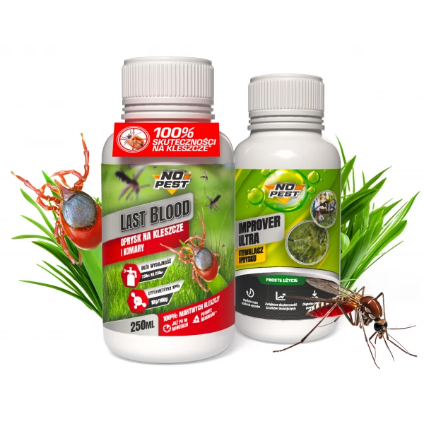 Oprysk na komary, kleszcze, muchy, mrówki i utrwalacz oprysku Last Blood No Pest® 250ml.