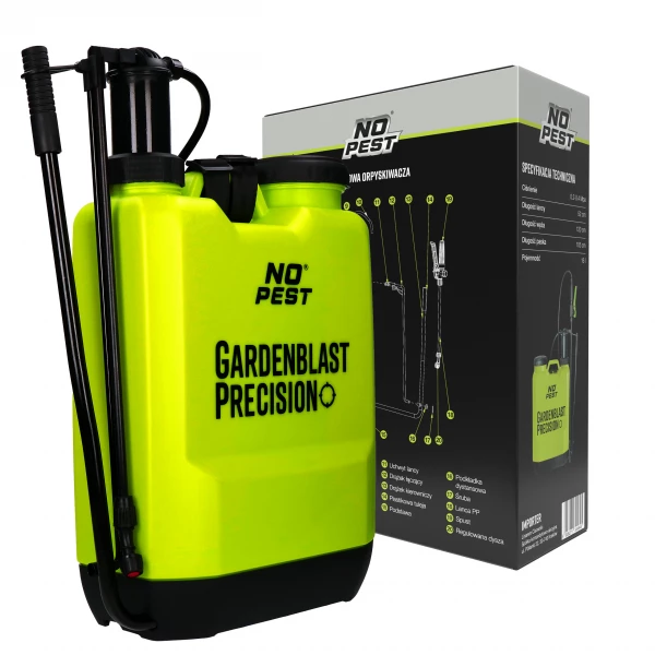 Opryskiwacz ciśnieniowy plecakowy 16l z lancą Gardenblast Precision No Pest