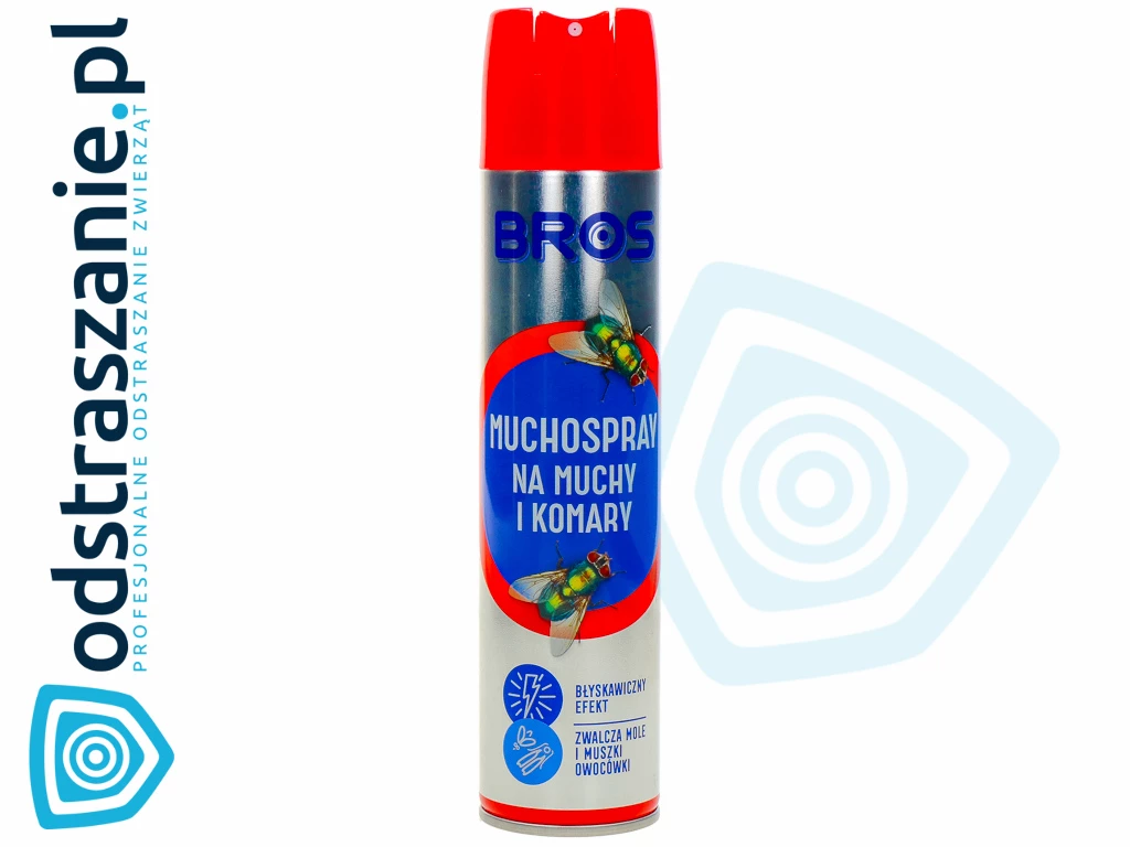 bros, muchospray, spray na muchy komary, środek na muszki owocówki mole osy, muchozol