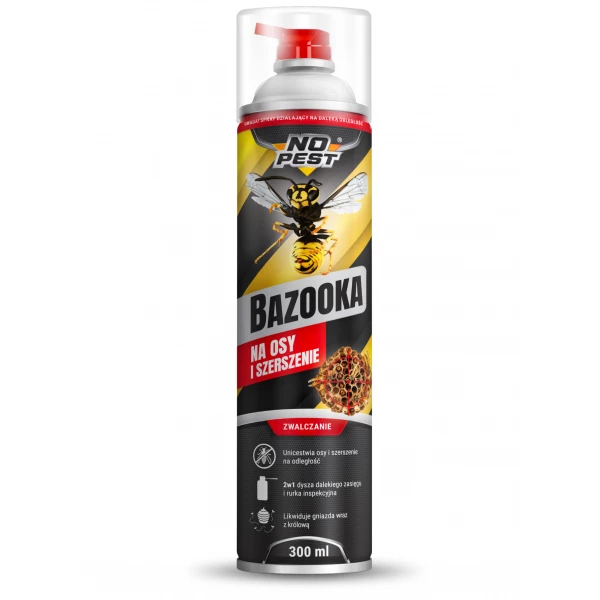 Środek na osy, szerszenie Bazooka na osy No Pest® preparat, spray 300ml