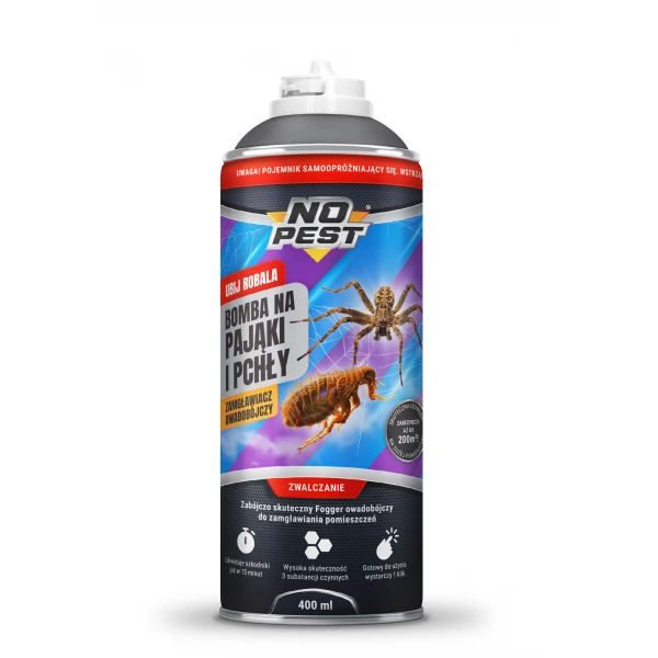 Środek na pchły i pająki w domu fogger NO PEST 4Insect Bomb 400ml