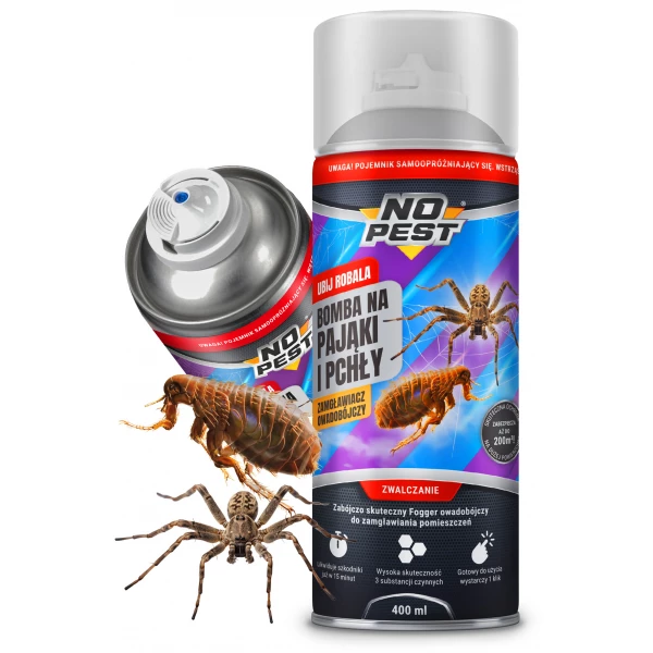 Środek na pchły i pająki w domu fogger NO PEST 4Insect Bomb 400ml