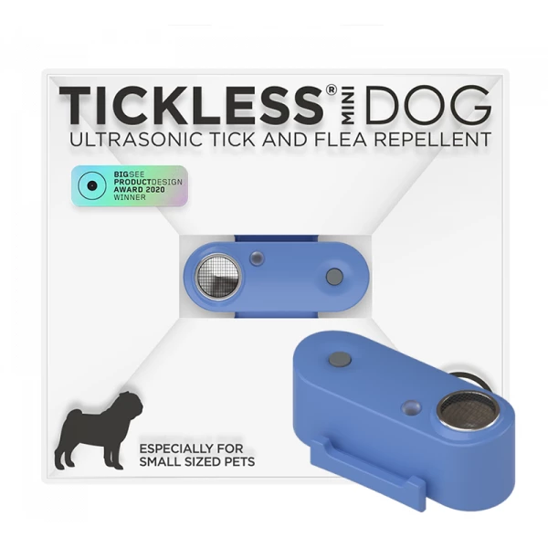 Tickless Mini urządzenie ultradźwiękowe na kleszcze i pchły dla psów Greek Blue