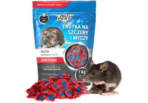 Trutka na szczury i myszy, gryzonie No Pest® brodifakum niebieska pasta w saszetkach 1kg